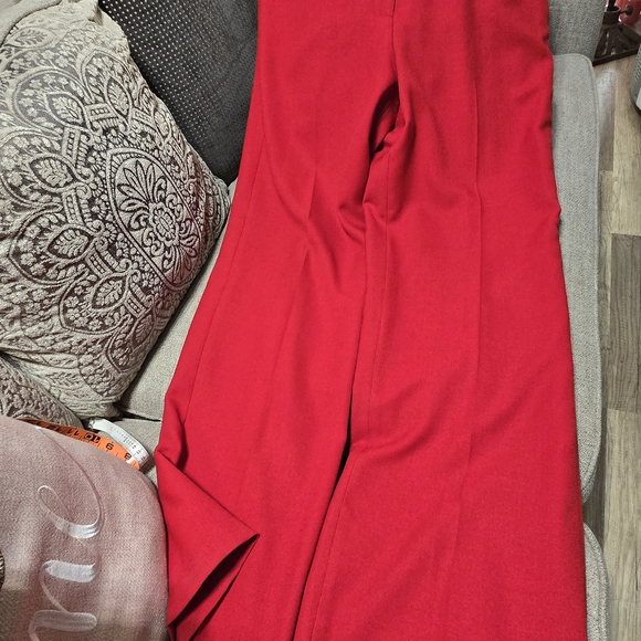 Kasper Bold Red Women's Pants - Picture 3 of 13